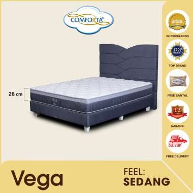 COMFORTA Kasur Springbed Vega Fullset 90 x 200