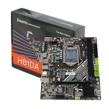 Motherboard Micro ATX Esonic H81 LGA1150 for Intel Gen 2/3 Core I3/I5/I7/Pentium/Celeron