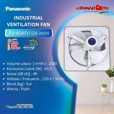 VENTILATING FAN PANASONIC FV40AFU / FV 40 AFU KIPAS ANGIN HISAP