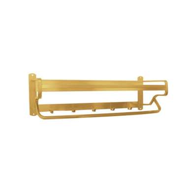 VONE Rak Handuk Gantungan Jemuran Kamar Mandi Alumunium Towel Bar Anti Karat Gold