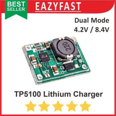 Modul TP5100 Charger 1 2 Cell 2A Baterai Lithium 18650 Charging TP4056