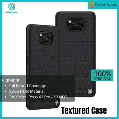 Nillkin Casing Textured Hard Case Xiaomi Poco X3 Pro / Poco X3 NFC Black