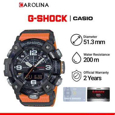 Jam Tangan Pria Casio G-SHOCK MASTER OF G - LAND MUDMASTER GG-B100-1A9 Orange Resin Band [ Jakarta ]