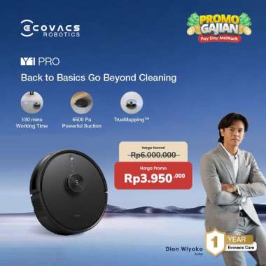 Ecovacs Y1 PRO Vacuum Cleaner Vacuum Mop Penyedot Debu Sapu Pel Vakum Penghisap Debu