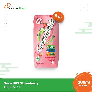 Promo Harga Greenfields Fresh Milk Strawberry 200 ml - Blibli