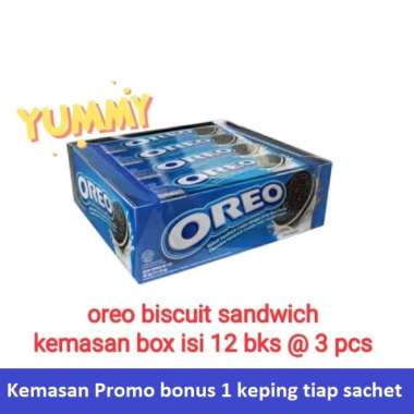 oreo biskuit sandwich | 1 pack isi 12 bks original (vanilla)
