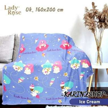 Selimut Lady Rose Uk. 160x200 cm ICE CREAM ICE CREAM
