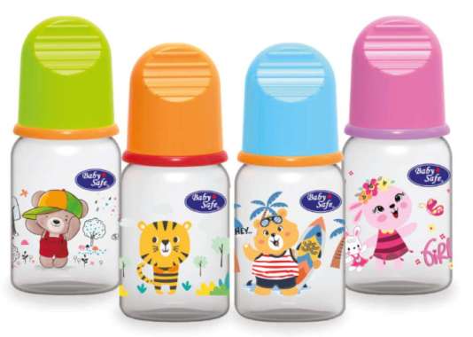 Baby Safe Feeding Bottle 150ml JS03/botol Susu PP 150ml Orange