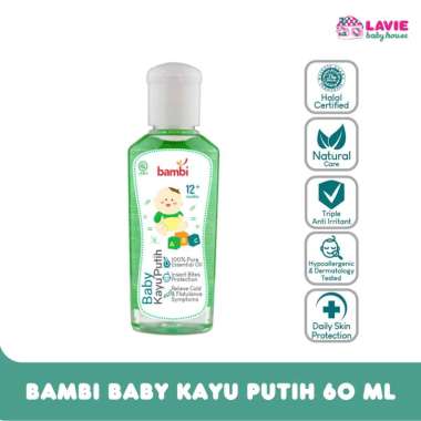 Bambi Baby Minyak Kayu putih 60ml 1th+ | Minyak Kayu Putih Kulit