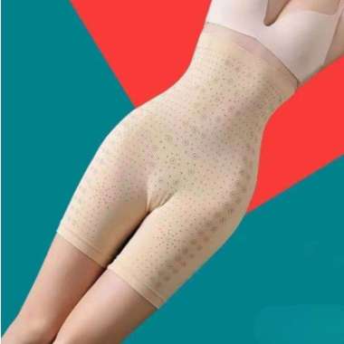 Korset Pelangsing Perut Jumbo Wanita Bahan Infrared Nylon Stagen Melahirkan Slimming Pants Celana Ko