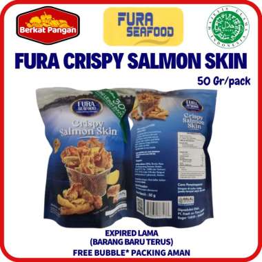 Fura Seafood Crispy Salmon Skin Snack | Keripik Kulit Ikan Salmon 50gr
