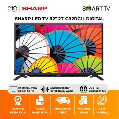 TV DIGITAL SHARP LED DIGITAL TV 2T-C32DC1L 32 INCH - Garansi Resmi