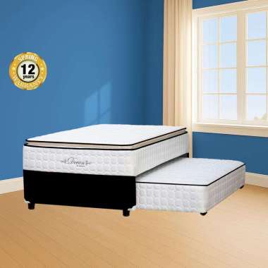 Elephant Springbed Induk & Sorong 2 In 1 Devon 100 x 200 Black Pearl