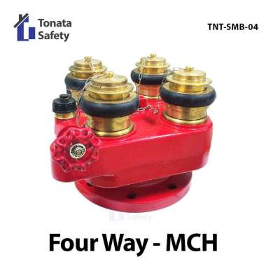 Siamese Brass Four Way / Kuningan / Machino / 4 Way Connection