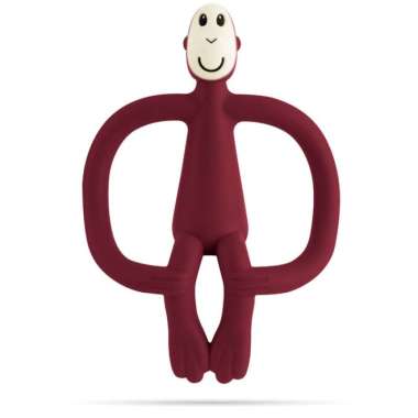 Matchstick Monkey Baby Teether Original claret