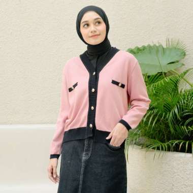 Lozy Hijab - Meira Knit (Knit Cardigan Polos) Dusty Pink
