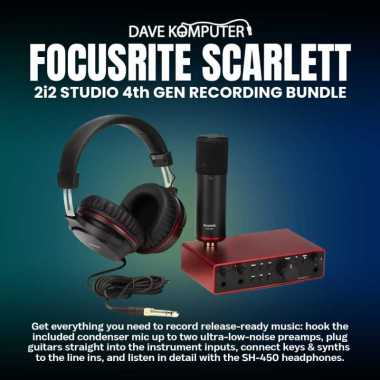 Focusrite Scarlett 2i2 Studio 4th Gen Recording Bundle