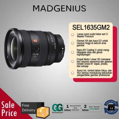 SONY Original Lensa Sony FE 16-35mm F2.8 GM II / Sony G Master / Lensa Wide / Lensa Kamera SEL1635GM