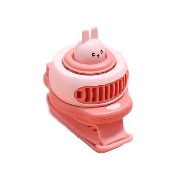 Kipas Angin Mini Jam Tangan Lucu Mini Watch Fan Anak Sekolah Bladeless Pink