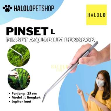 Pinset Bengkok Ukuran 25 cm Jepitan Pinset Aquascape