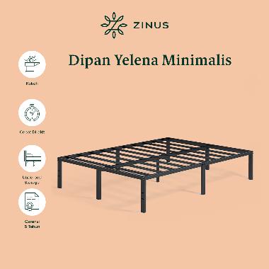 Zinus Tempat Tidur Besi Yelena Klasik Ukuran 36cm 160 x 200