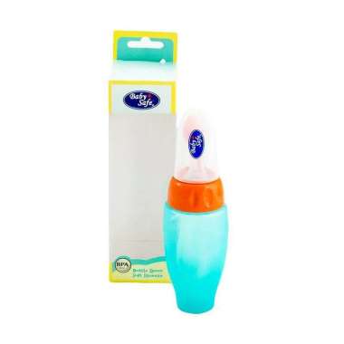 Babysafe Baby Safe Botol Sendok Bottle Spoon JP029 Soft Squeeze - Sendok Makan Bayi untuk MPASI Gree