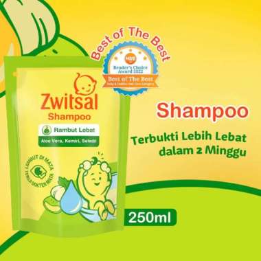 Zwitsal Natural Baby Shampoo Aloe Vera Refill 250ml