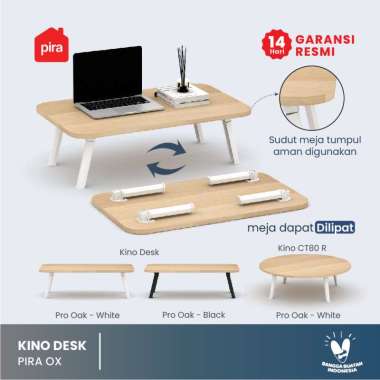 PIRA OX - KINO DESK Meja Belajar / Meja Lipat / Meja Belajar Lipat / Meja Lesehan KINO DESK BLCK
