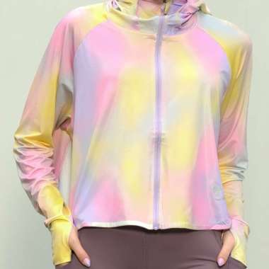 Fitwear - Jaket / Jacket K-Style Anti UV Olahraga Wanita RIHANNA UPF 50++ 𝐂𝐑𝐎𝐏 - ALLSIZE JUMBO MIXED
