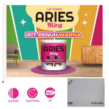 Aries Bling Putih Salju Galon 4.5 kg Cat Tembok Interior