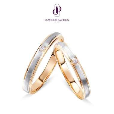 Diamond Pavilion Cincin Emas Batu Berlian Purelly Wedding Ring