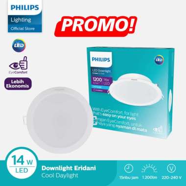Philips Downlight ERIDANI G3 150 14W 65K WH Recessed LED Putih