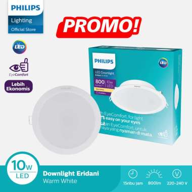 Philips Downlight ERIDANI G3 D125 10W 30K WH Recessed LED Kuning