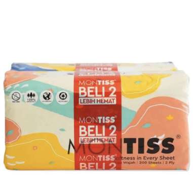Larisst Tisu Wajah 2ply 200sheets Montiss Indomaret Indomaret