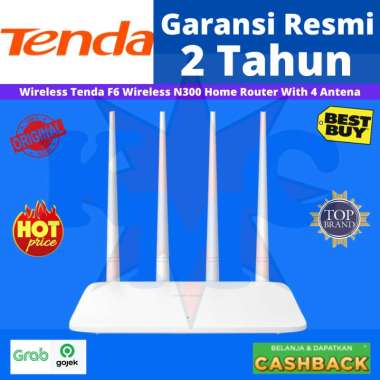 Tenda F6 Wireless Router N300 N 300 Easy Setup Router 4 Antenna