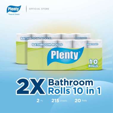 Plenty® Bathroom MMF Tissue Rolls [10 Rolls]