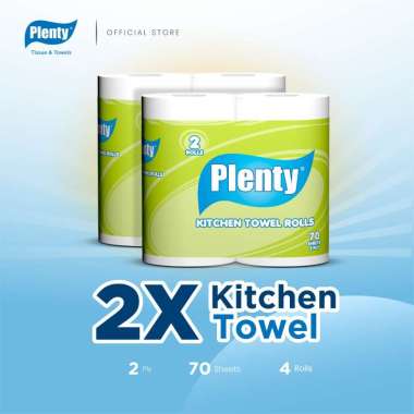 Plenty® Kitchen Towel Tissue Rolls [2 Rolls]