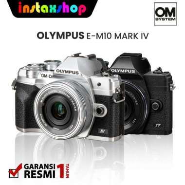 INSTAXSHOP Olympus E-M10 Mark IV KIT 14-42mm Mirrorless Camera with EZ Lens OM-D BLACK