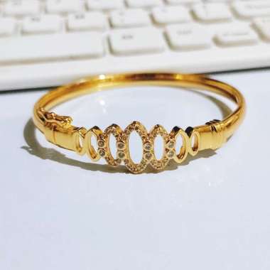 GBD25 Grosir Gelang Bangle Gold Permata Gelang Kolong Dewasa
