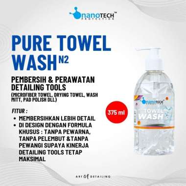 PURE TOWEL WASH - nanoTECH PROTECTION - SABUN CUCI MICROFIBER CLEANER - PEMBERSIH MICROFIBER EDGELES
