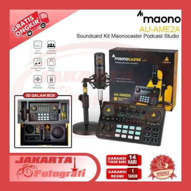 Maono AU-AME2A Soundcard Kit Maonocaster Podcast Studio Resmi AME2