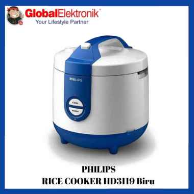 PHILIPS Rice Cooker 2 Liter Hd3119/32 Hd 3119/32 Biru [SEMARANG] BIRU