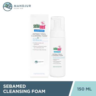 Sebamed Clear Face Antibacterial Cleansing Foam 150 ML - Pembersih Kulit Wajah Berjerawat