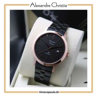 Jam Tangan Pria ALEXANDRE CHRISTIE Original AC 1007 MD Garansi Resmi 1 Tahun BLACK ROSEGOLD