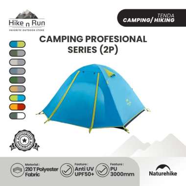 Naturehike NH18Z022-P P-Series Tenda Camping 2 Orang (Green)