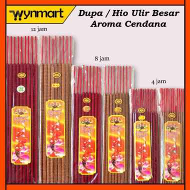 Dupa / Hio Wangi Cendana Ulir Besar 12 jam merah