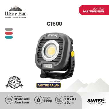 Sunrei C1500 Lampu MIni Cas Cahaya Terang (Biru)