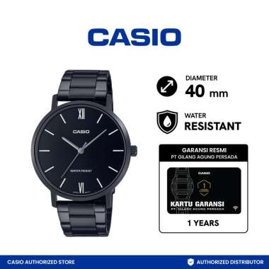 jam tangan pria casio MTP-VT01B-1BUDF