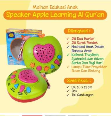 iPad Apel Mainan Edukasi Anak Belajar Al-Quran Learning LED Doa Harian