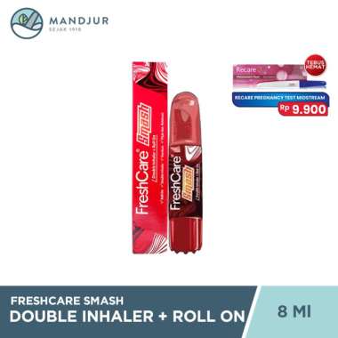 Freshcare Smash Double Inhaler + Roll On - Minyak Angin Aromatherapy
